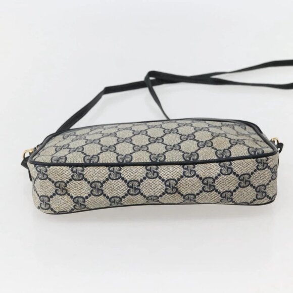 GUCCI GG Supreme Shoulder Bag PVC Navy Gold 007 115 6428 8039 Auth ep10857 - Picture 7 of 16